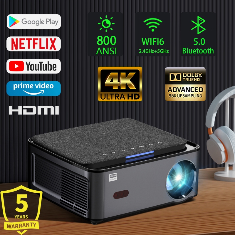 Projector 4K Portable Projector For Phone HD WIFI Projektor Android Home Theater Bluetooth Full HD