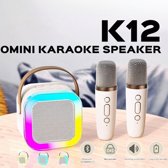 [Shopee Choice] Wireless Karaoke Speaker With Karaoke Bluetooth Microphone K12 Home KTV Karaoke Machin