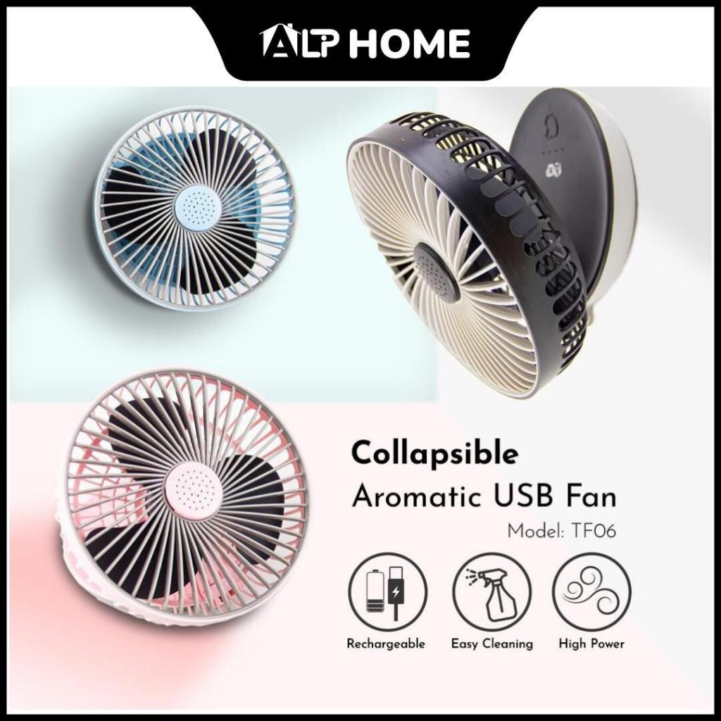 ALP TF06 Kipas boleh dicas semula Kipas perkhemahan lipat Kipas pintar Kipas Mini Kipas Desktop aromatik USB Kipas