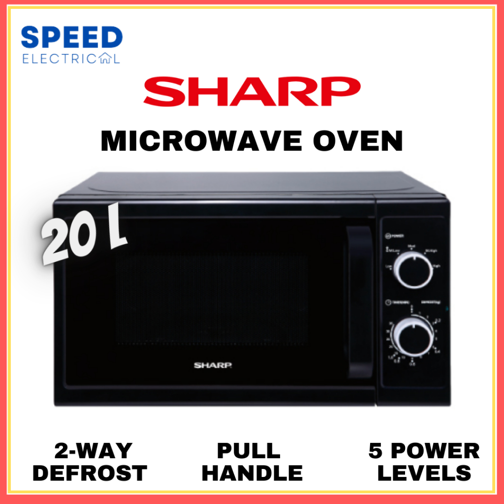 SHARP MICROWAVE OVEN 20L R211MBK 微波炉 REHEAT DEFROST