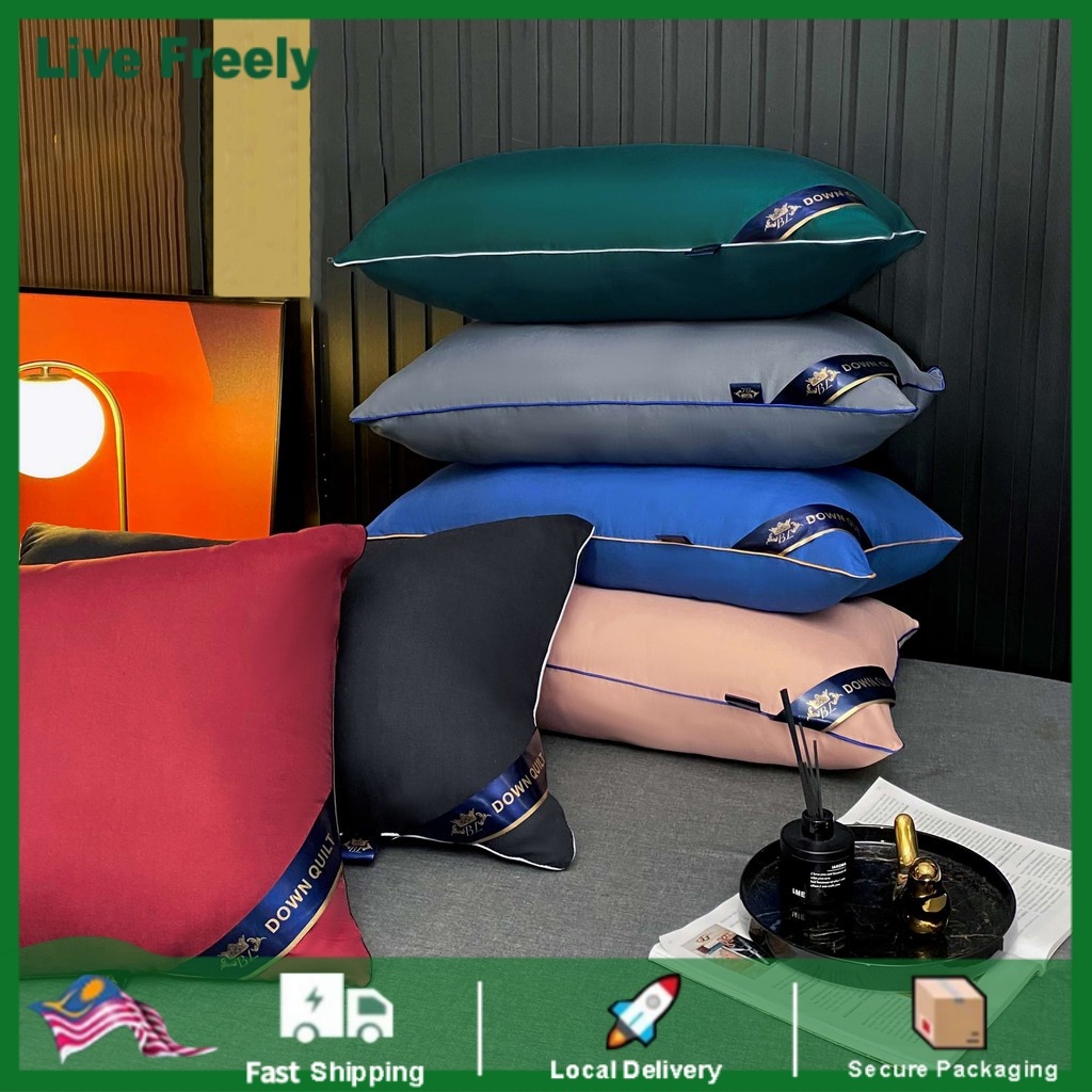 LIVE FREELY Hotel Comfortable Sleeping Pillow Bantal Hilton Bantal Tidur Home Living Pillow 枕头