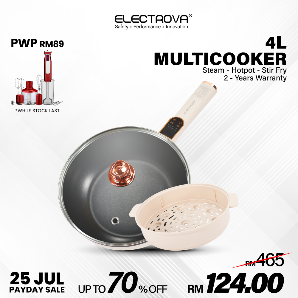 Electrova 2 in 1 Multi- Function Cooker Pot iCook Series (4L)