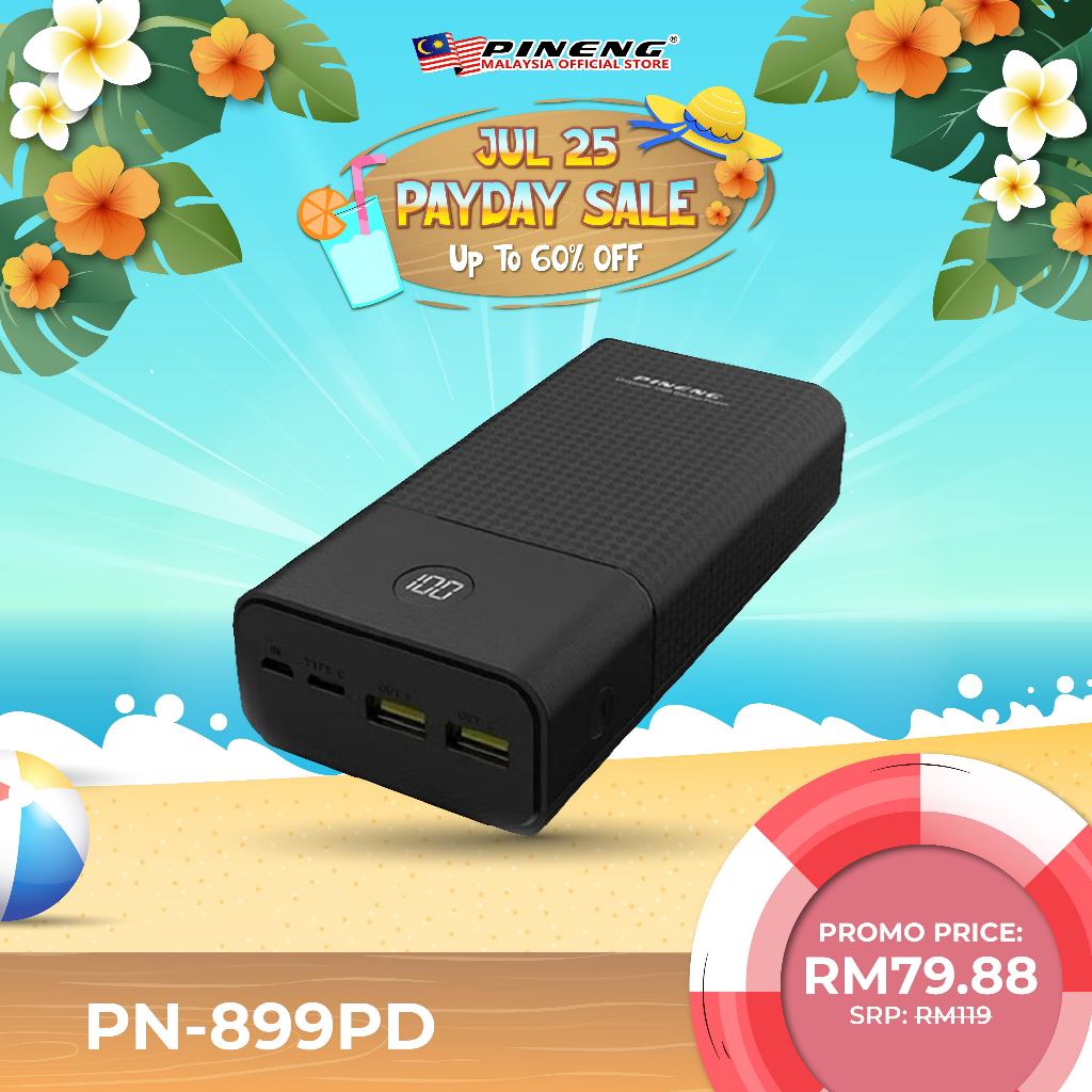 Pineng PN-899PD 30000mAh QC 3.0 / PD 3.0 Power Bank