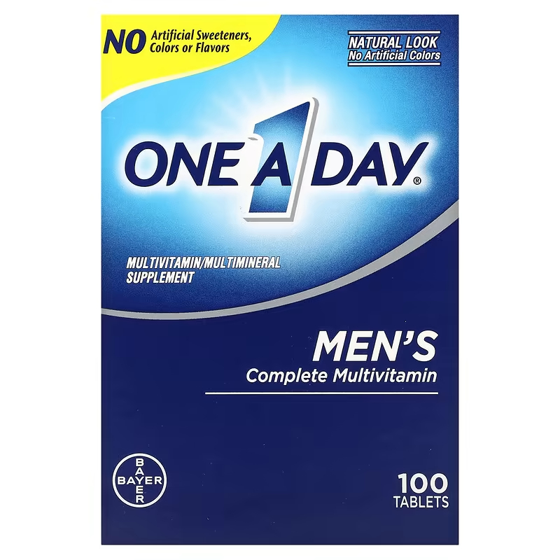 One-A-Day, Men's Complete Multivitamin, 100 Tablets / 200 Tablets