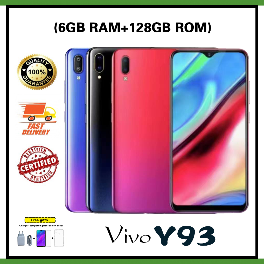 Vivo Y93 (6GB +128GB ROM) 6.22-inch LTE Origin affordable smartphone for seniors and students, with a one-year warranty