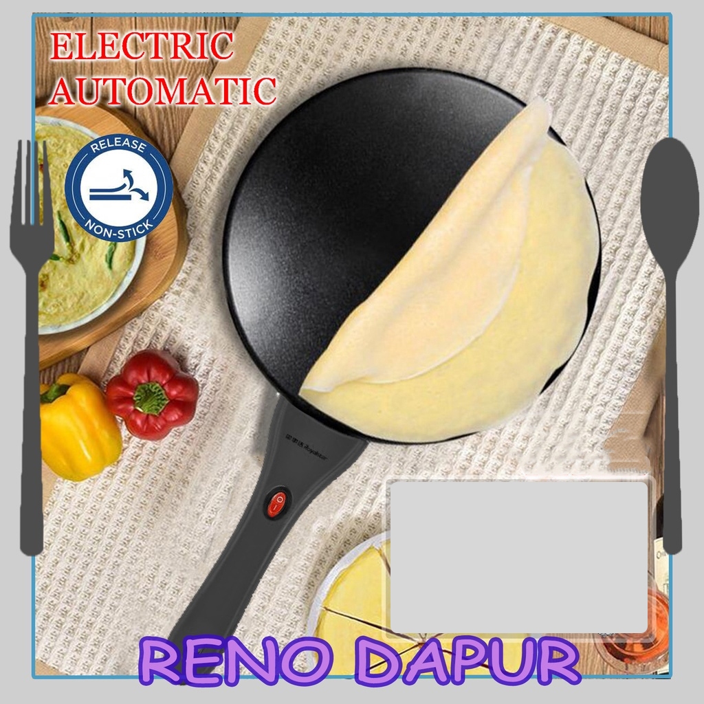 168 Pancake Pan Non-stick Electric Pan Electric Pancake Crepe Maker Frying Pan Cooking Pan Popiah Skin Maker