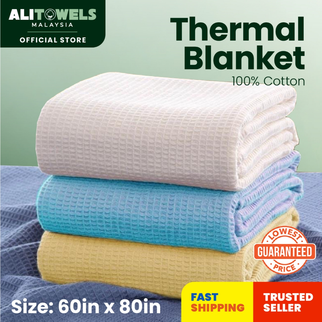 Selimut Viral Thermal Blanket Hospital 100% Cotton Blankets