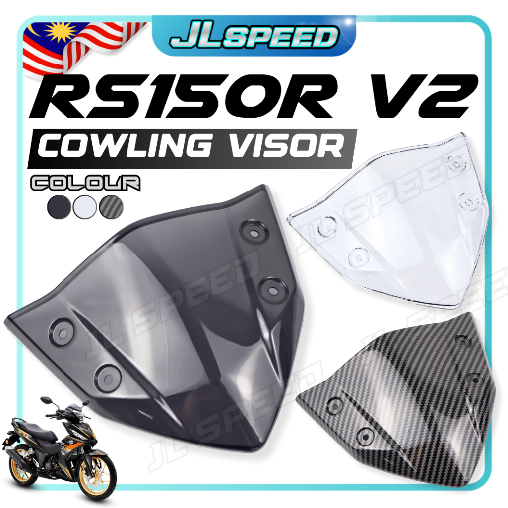 RS150 V2 Cowling Visor Cap Windshield Cover Lens Windscreen RS150R RS 150 V2 53207-K56-M90 Clear Carbon Smoke