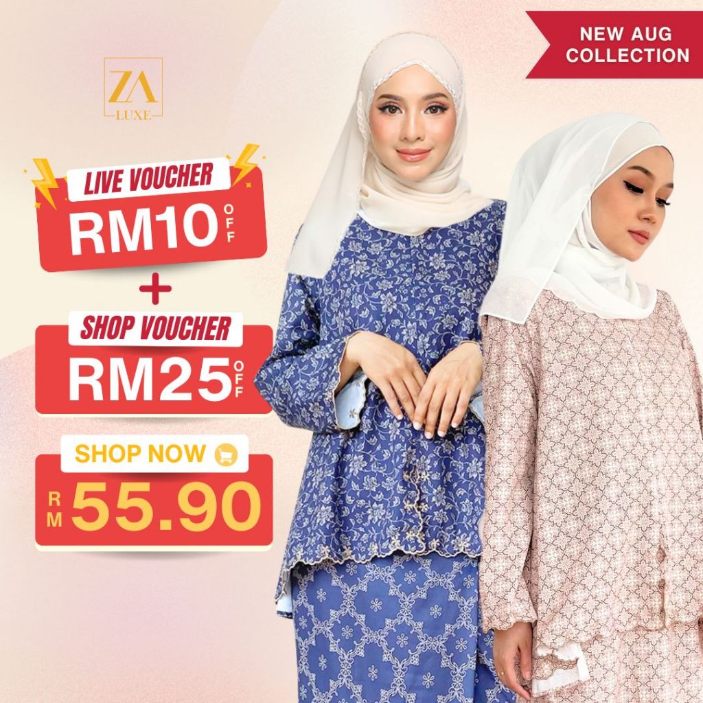 ZOE ARISSA 2024 Maia Sulam Kurung viral BF RAYA HAJI 2024 friendly Khawla klasik terbaru Printed Floral vintage Nursing