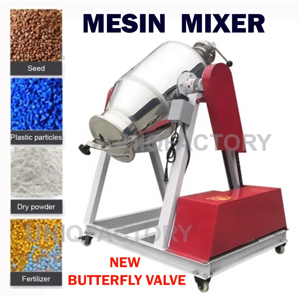 Automatic Coffee Powder Mixing Machine Rotating Tumbler Heavy Duty Mixer Herbs Rempah Serbuk Kopi Mix Mesin Gaul Tepung