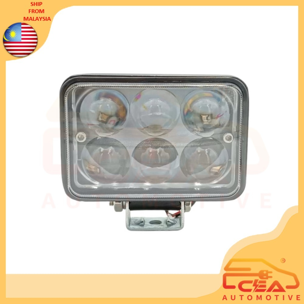 1PCS 6LED 3*4 INCH 18W 12v 24V 9v-60v SQUARE LED SPOT LIGHT LAMP 4x4 LORRY BOAT BUS CAR ACCESSORIES