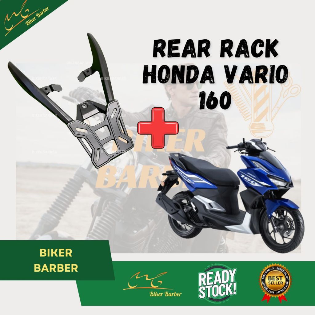 HONDA Vario 160 Monorack Rear Rack High Quality Steel Tahan Metal Motor Vario160 Skuter Motorcycle Accessories