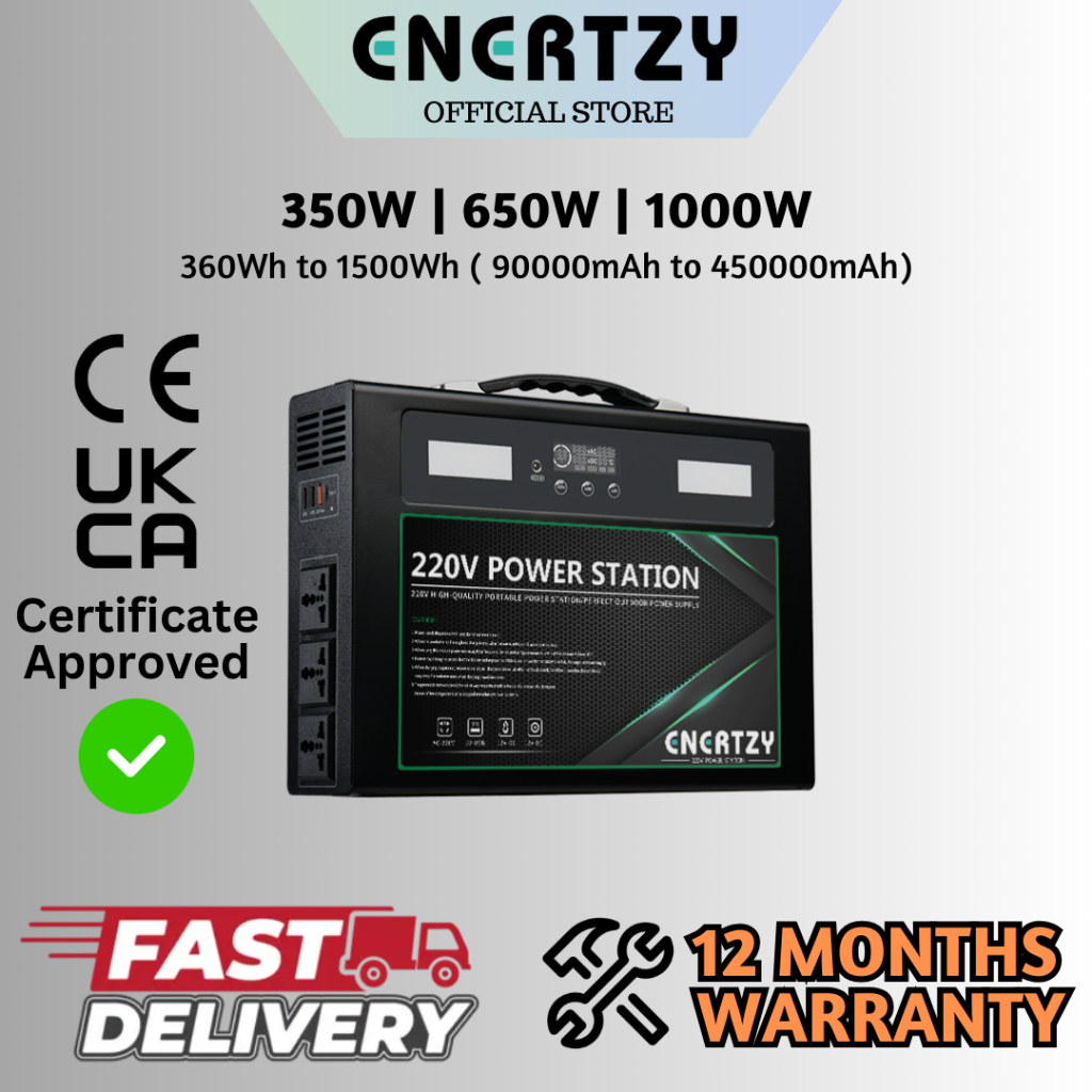 【 】ENERTZY Portable Power Station Power Generator Supply Camping Blackout Inverter Elektrik Mudah Alih