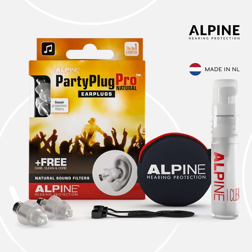 Alpine PartyPlug Pro Earplugs | Reusable Ear Plugs For Concert Anti Noise Hearing Protection 演唱会耳塞