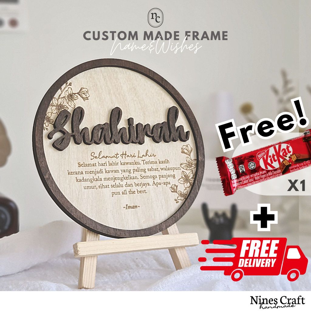 ⭐Custom Name Frame Stand NEW!⭐ Gift Decor Name Custom Made Ins Stand Box NEW! ⏱️ SHIP OUT in 48H