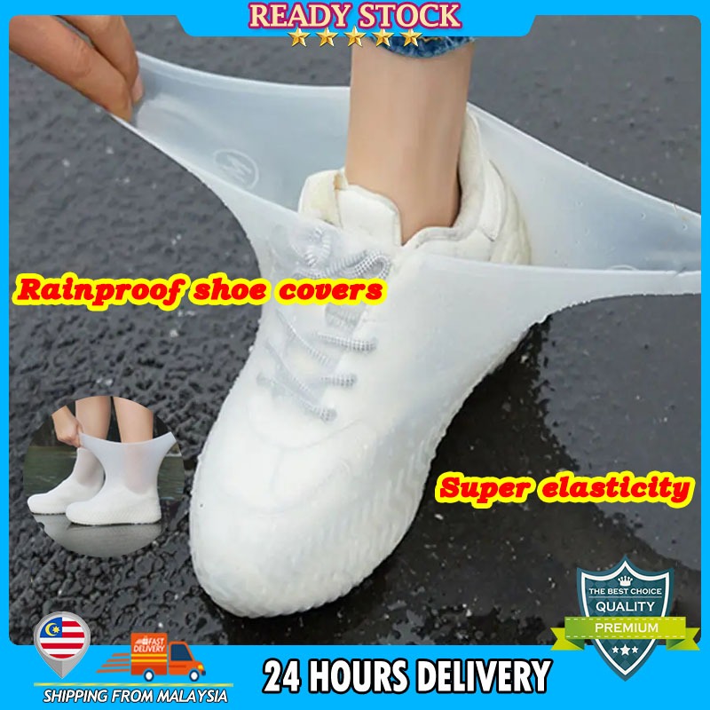 Reusable Waterproof Rain Shoes Covers Anti-slip Silicone Outdoor Rain Boot Overshoes Walking Shoes Accessories