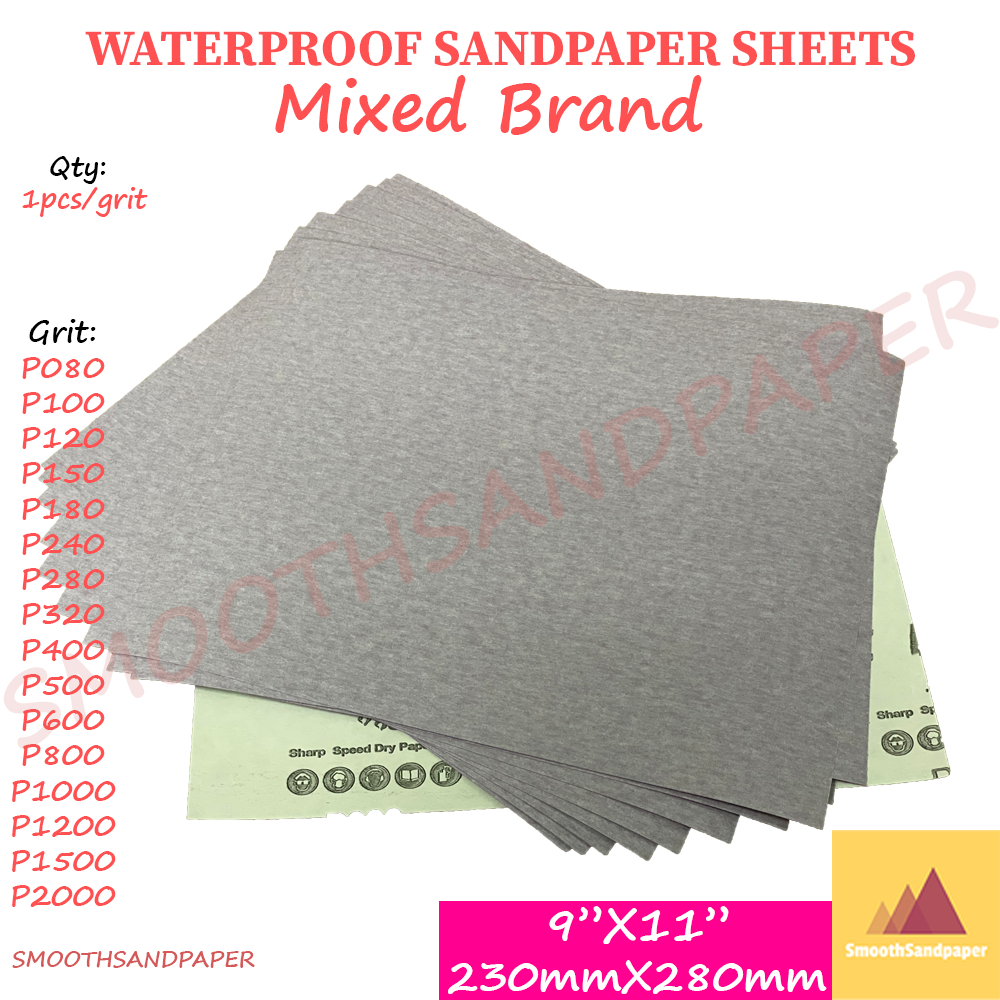 ⚠️[RandomBrand] Wet&Dry Waterproof Sandpaper Sheet 9"x11" [Jenama Rawak] Kertas Pasir Kalis Air image 5