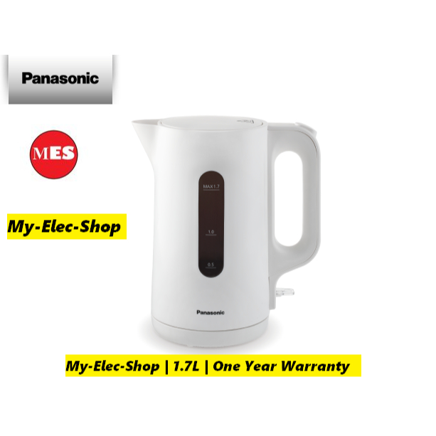 Panasonic 1.7L Easy to Use Electric Kettle NC-K101WSK c/w LED Boil Indicator & Removable Anti-scale Filter(Cerek Air电水壶)