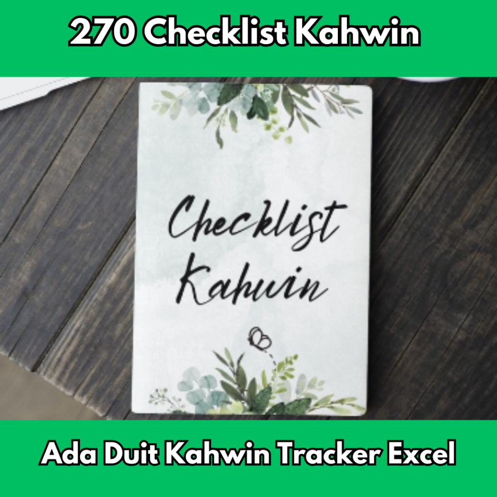 270 Checklist Kahwin / Wedding Checklist / Wedding Planner / Planner Kahwin / Template Kahwin [PDF]