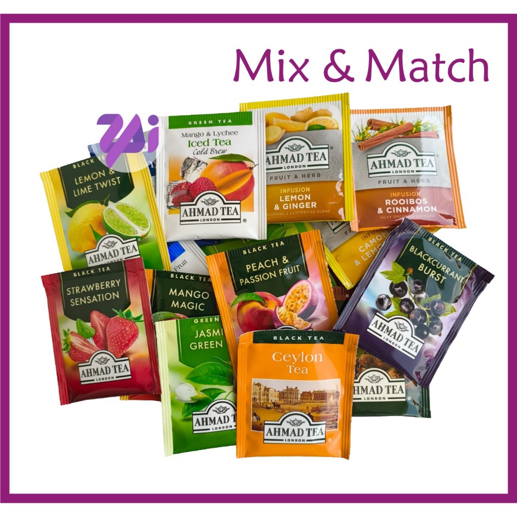 Teh Ahmad Tea London pelbagai perisa (uncang ujirasa / test pack)