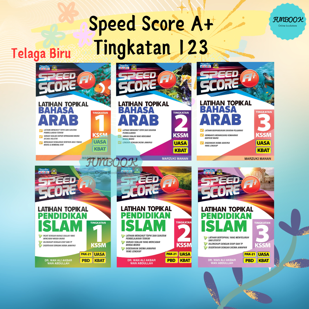 [FUNBOOK] Speed Score A+ Latihan Topikal Bahasa Arab / Pendidikan Islam Tingkatan 1 2 3 Telaga Biru