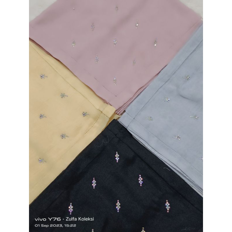 Bawal Premium Berlian Tabur.. Tepi Tarik Benang B45