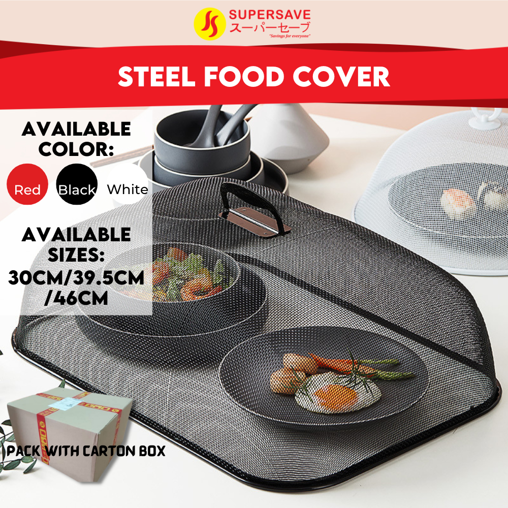 SUPERSAVE Steel Food Cover Net Modern Style Stainless Steel Mesh Dish Tudung Saji Besi Penutup Makanan Moden