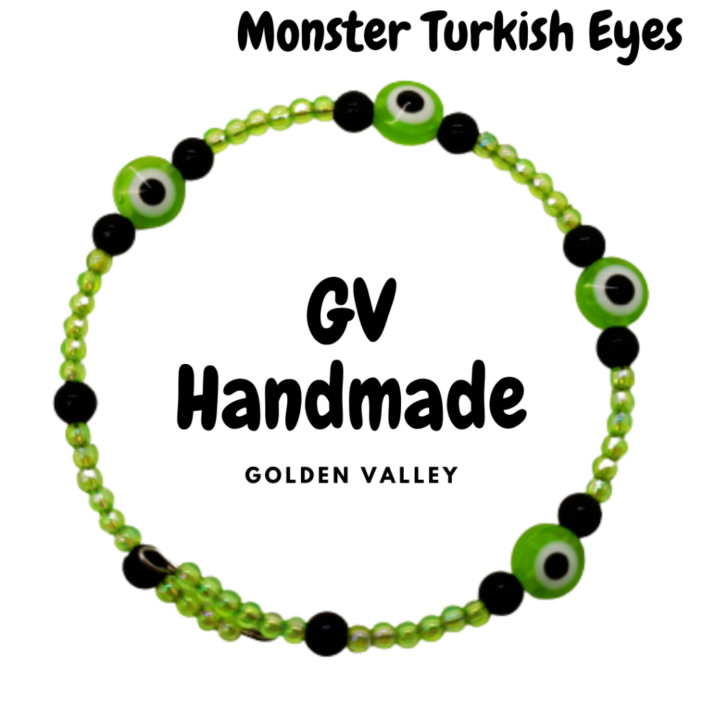 Handmade Beaded Gelang Bracelet Bangle Turkey Turkish Evil Eyes Nazar Amulet Beads Crystal Manik Ceramic 土耳其恶魔之眼串珠手环民族风