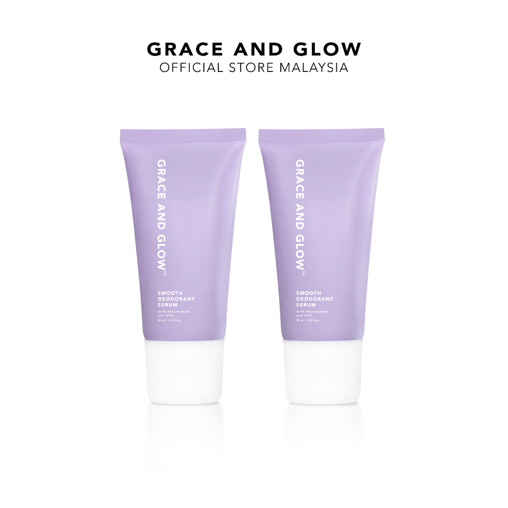 Grace and Glow Bundle 2PCS Black Opium Smooth Deodorant Serum Roll On for Brightening