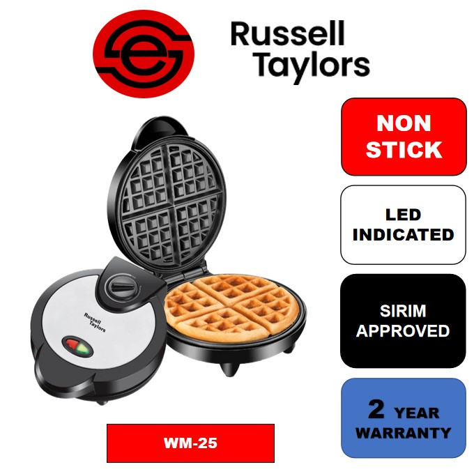 Russell Taylors Belgian Waffle Maker WM-25