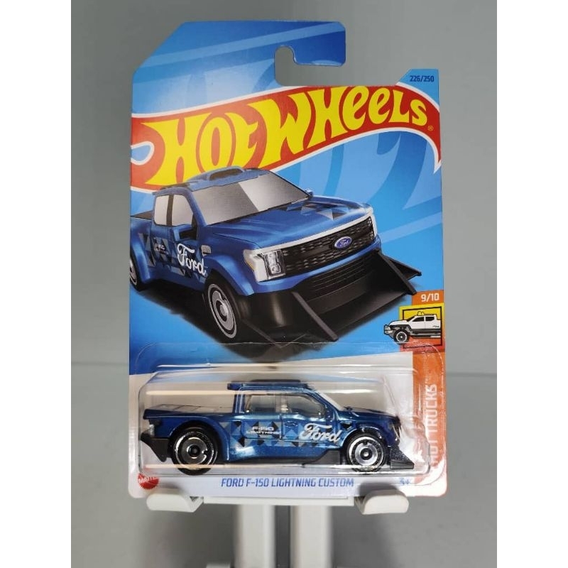 Hot Wheels Ford F-150 Lightning Custom - Blue (226/250 - 2023 - HW HOT TRUCKS 9/10)