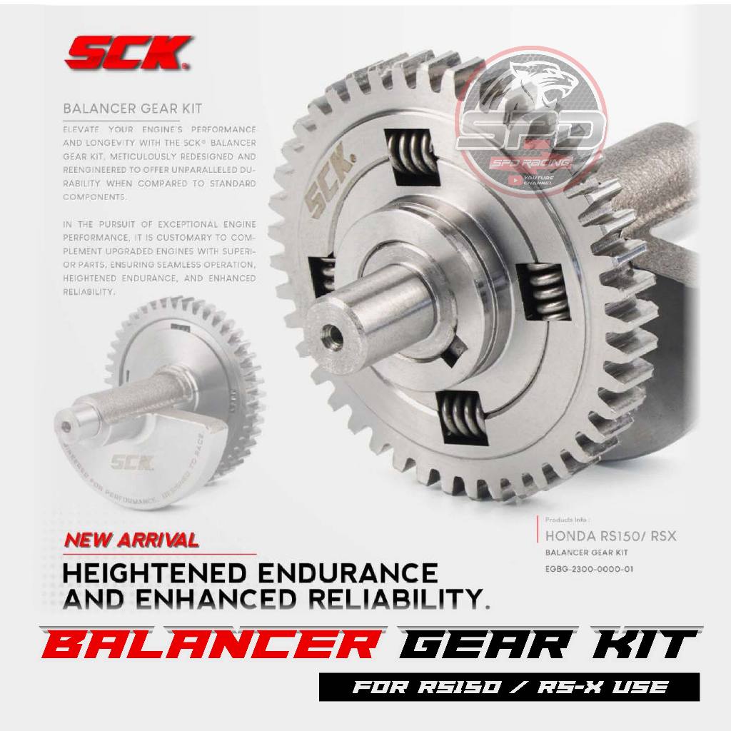 Racing Crankshalf Balancer Engine Belancer Gear Kit SCK Racing For Honda Rs150 Rsx