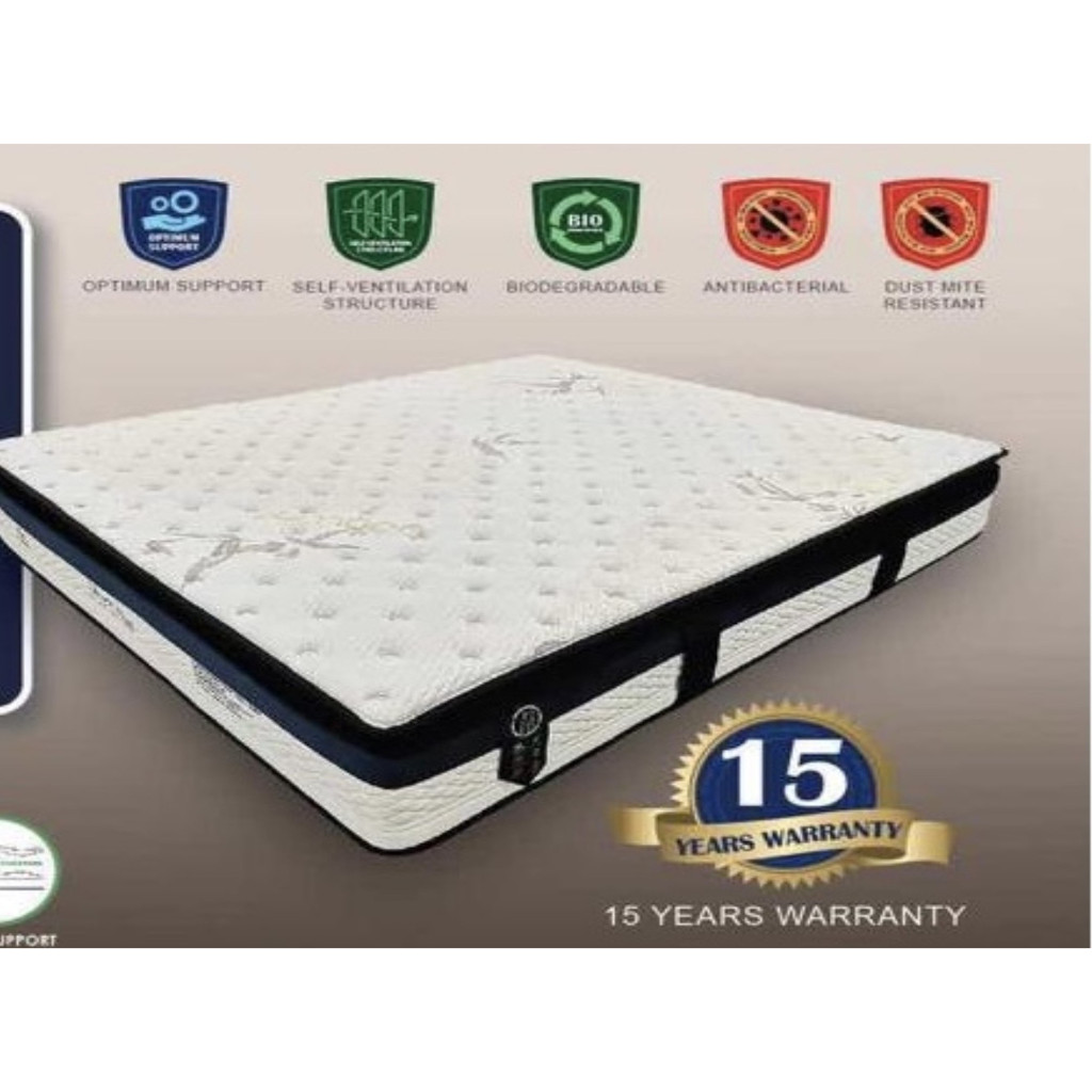 FOREST, 12" (30.5cm) 3 ZONE SYSTEM, POCKET Spring, Imported High Tech Fabric & 3D HR Airflow Foam Mattress on SALE !!