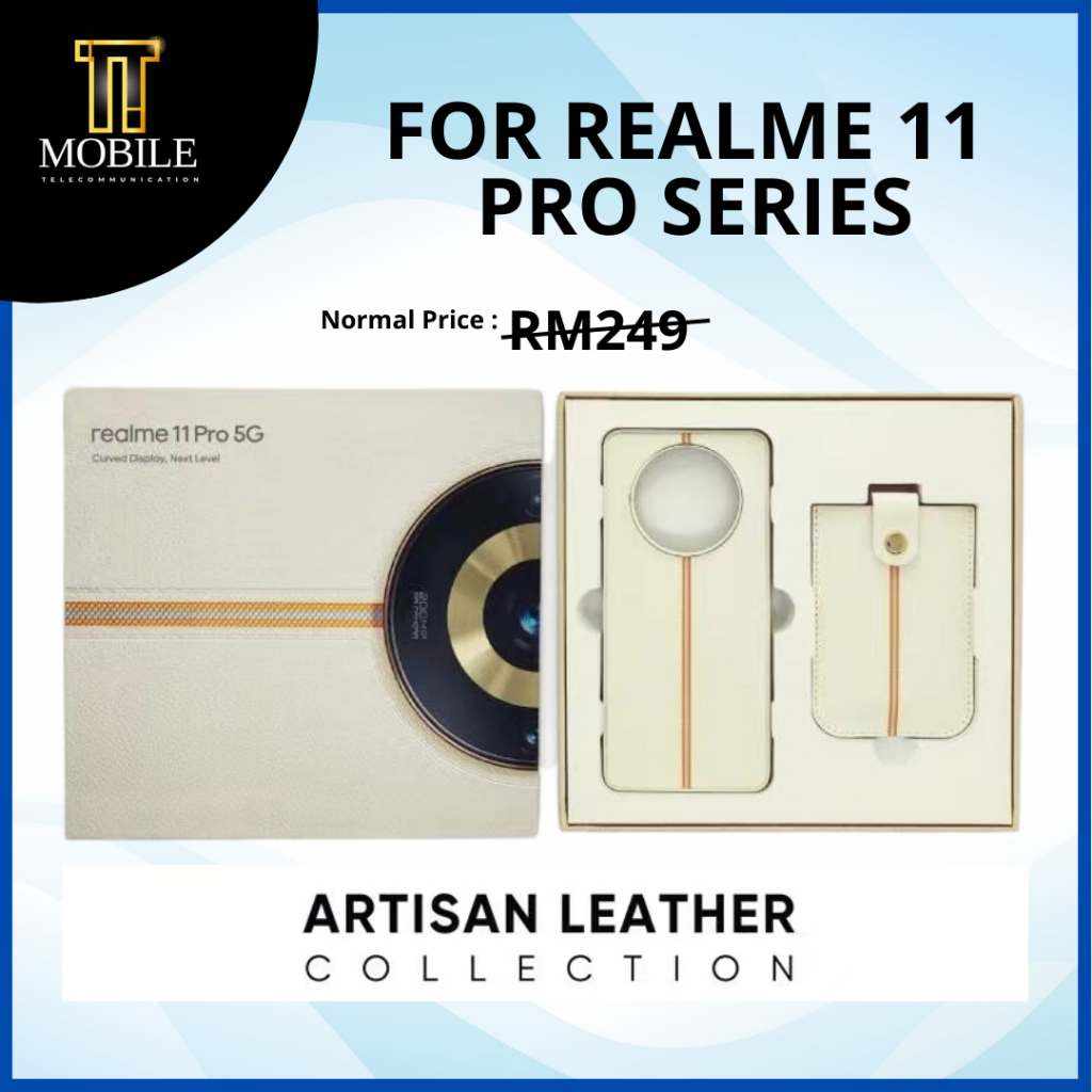 Artisan Leather Hard Case Realme 11 Pro 5G Series + FOC Card Holder