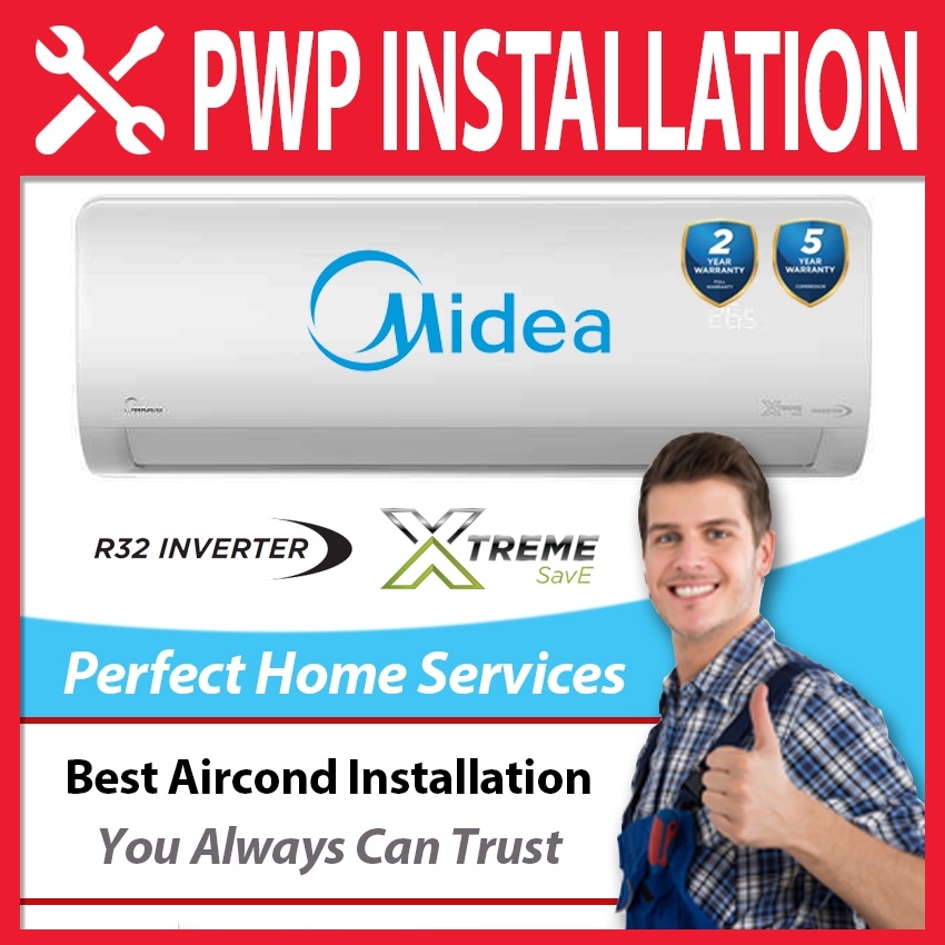 Midea New R32 1HP / 1.5HP / 2.HP / 2.5HP Inverter (MSXS-10CRDN8) Xtreme Save Series Air Conditioner 1.0HP Aircond