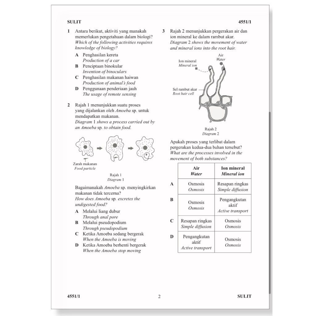 Buy 【SAP】Marking Scheme SPM Trial Examination Papers Dwibahasa — Skema