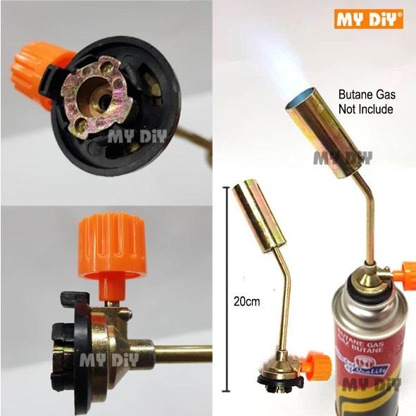 MYDIYHOMEDEPOT - Gas Torch Flame Gun Welding Gas Torch Multipurpose BBQ Camping Gas Torch Butane Gas Torch COPPER HEAD