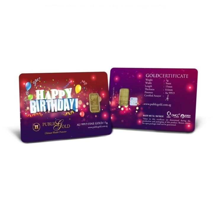 Public Gold LBMA Bullion Bar 1g (Au 999.9) - Happy Birthday 2015&hellip;