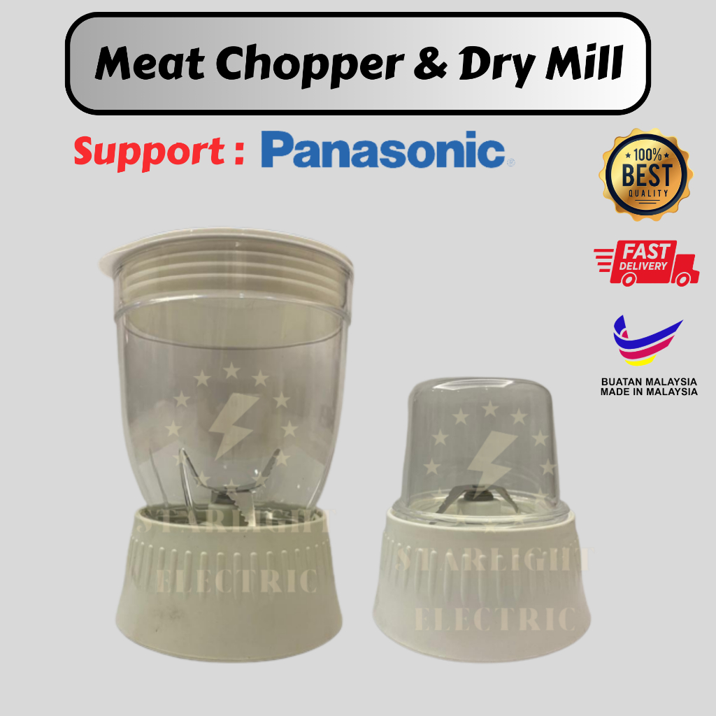 Panasonic Old Meat Chopper/Wet Mill & Old Dry Mill (White) [Not Included Machine] MX-900M [Ready Stock!!!]