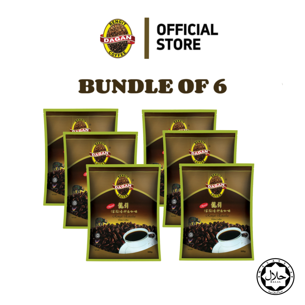 [BUNDLE OF 6] Rengit Excelsa White Coffee Green - 500g