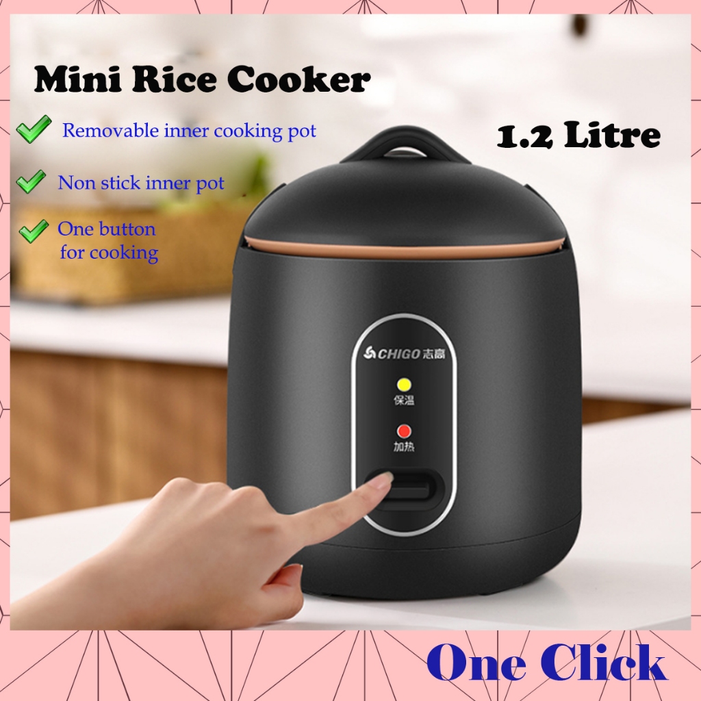 Multiuse 1.2L Mini Rice Cooker Easy Cook Easy Carry Rice Cooker Periuk Nasi Elektrik 可爱迷你型电饭锅