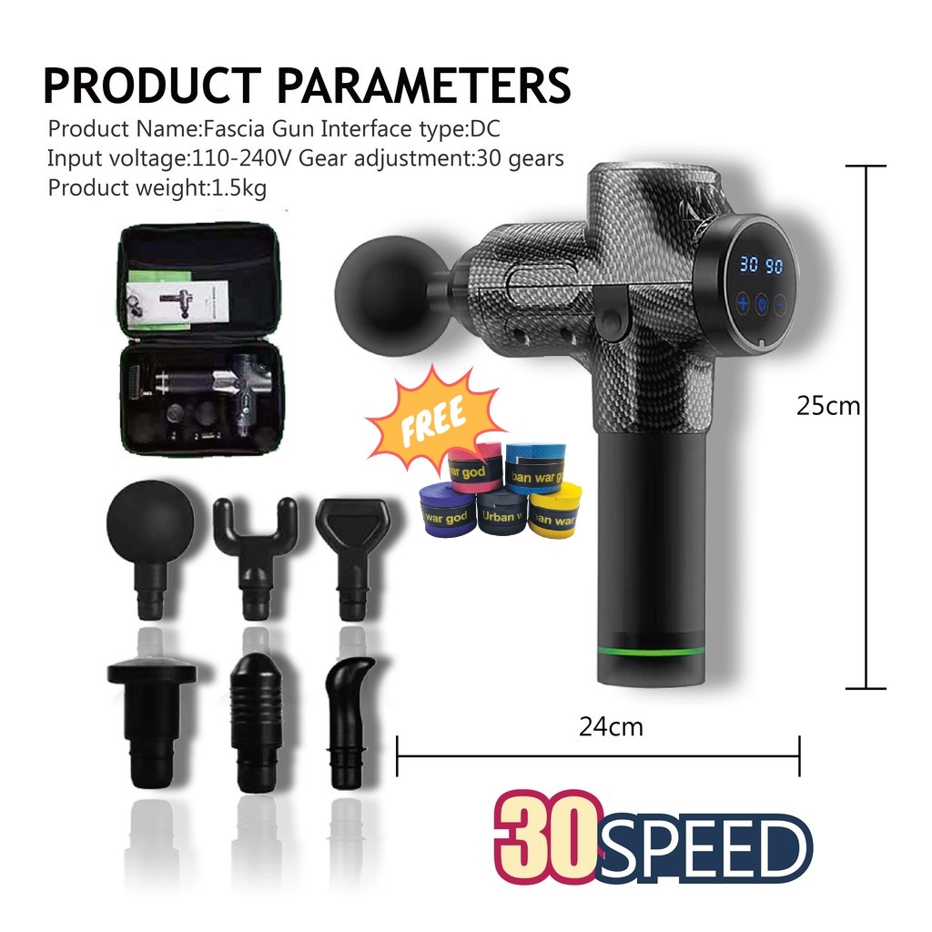 Professional Massage Gun/Muscle Massage Gun/Muscle Massager/Pain Sport Massage Machine /30Speed 6Hea