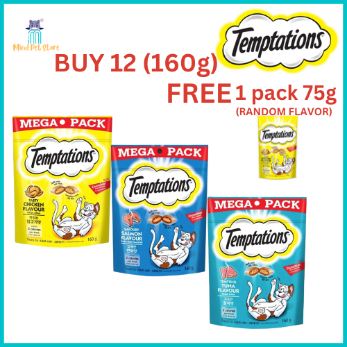 Temptations Cat Treats Mega Pack 160g Cat Treats PetFinder.my