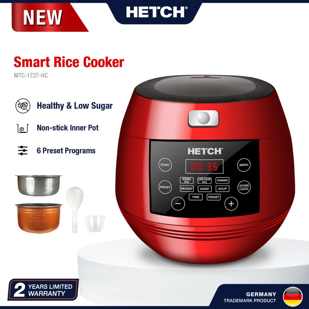 HETCH Low Sugar Smart Rice Cooker (3L) MTC-1727-HC