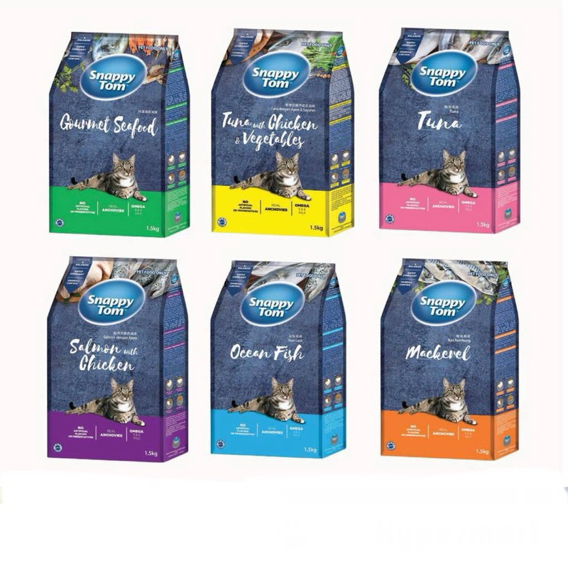 Snappy Tom Dry Cat Food 1.5kg (Premium Food)