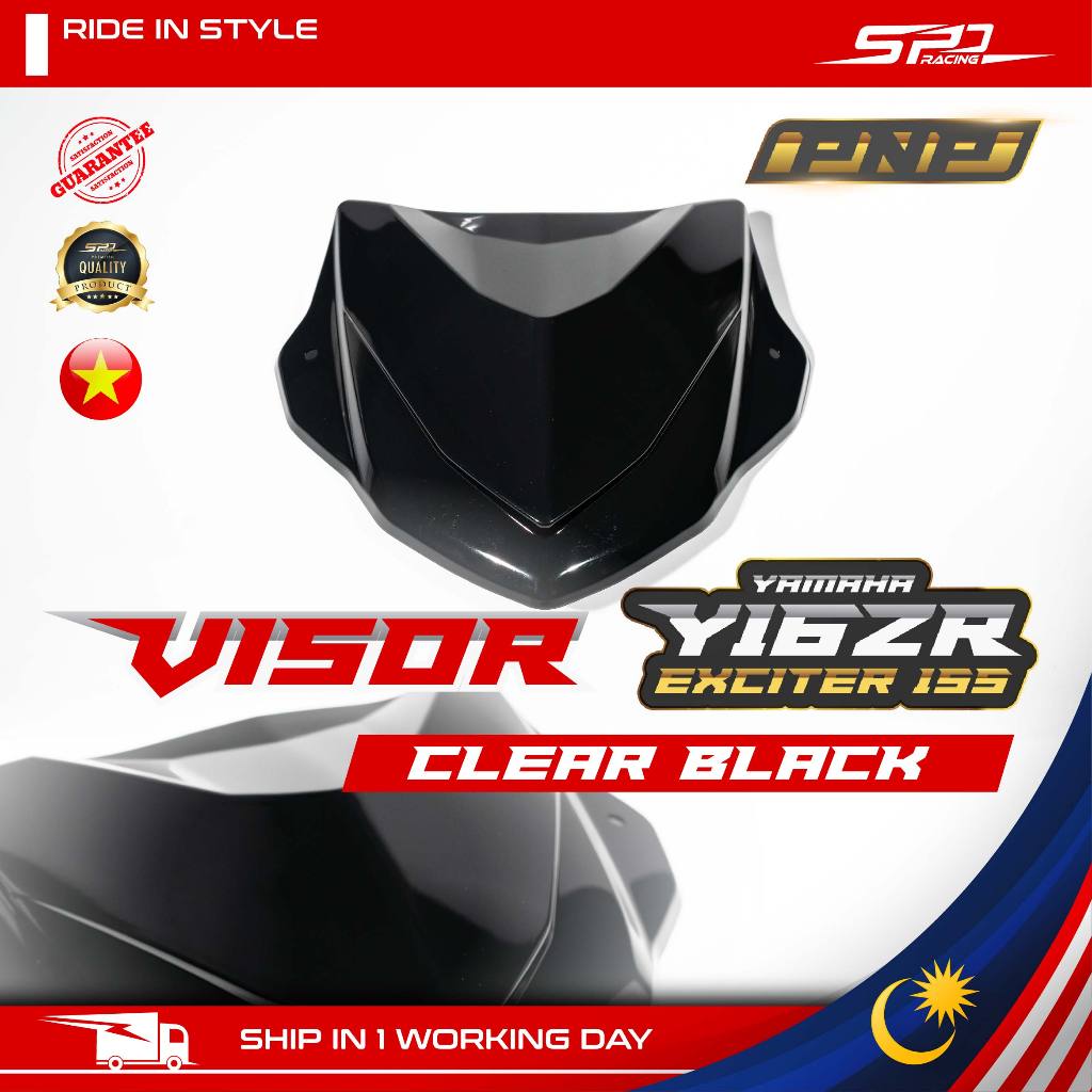 Visor PNP Clear Black For Y16/ Exciter 155