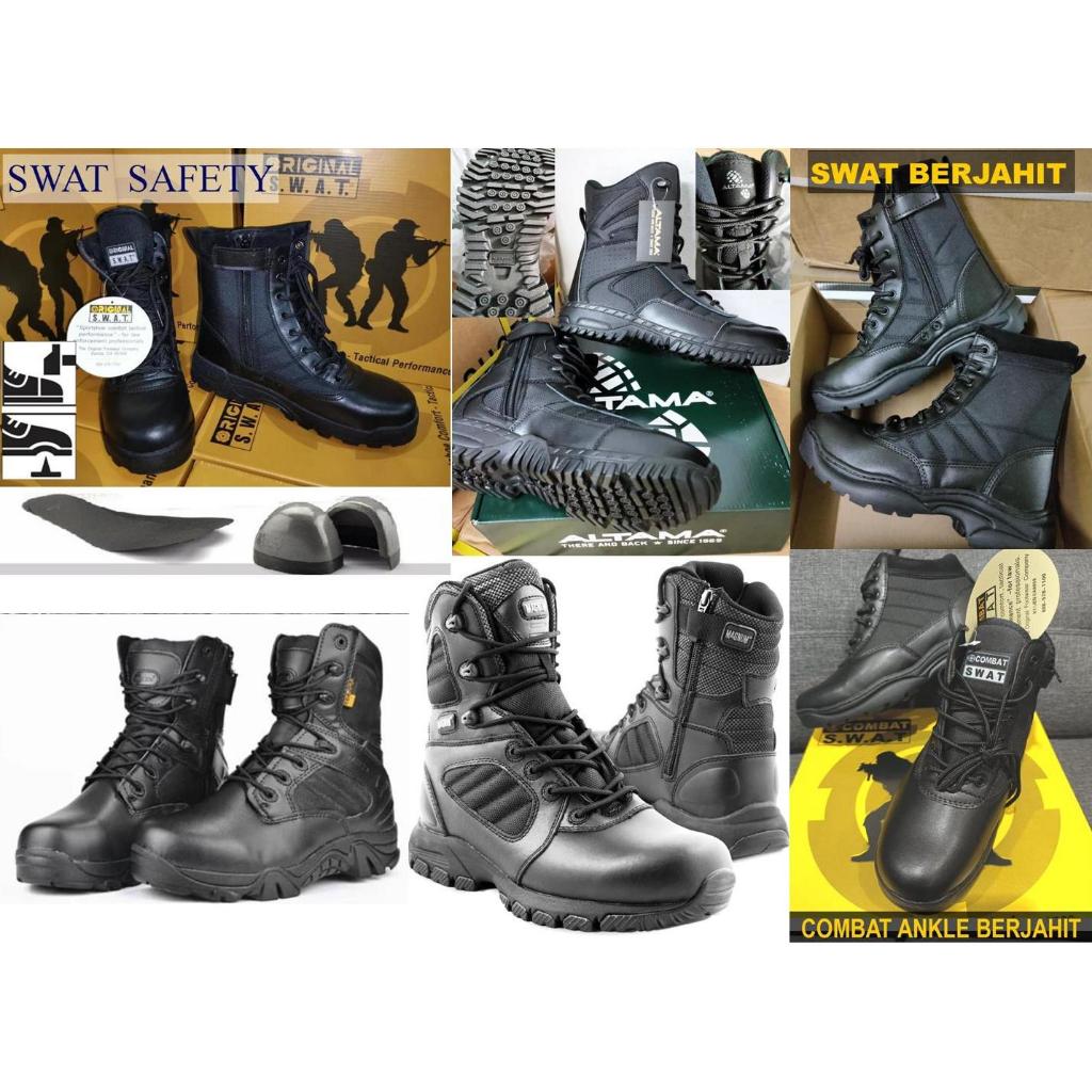 SWAT ALTAMA Leather Boots Kasut Kulit Tactical Boots DELTA Kasut Operasi