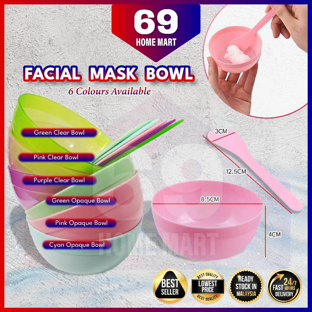 DIY Mask Bowl Set Makeup Bowl Silicone Facial Stick Face Mask Masking Facial Beauty Plastic Spatula DIY Facial Mask Tool