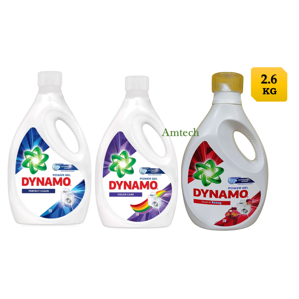 Dynamo Power Gel (2.6KG) Perfect Clean/Touch of Downy/Lavender Perfume/Color Care Concentrated Liquid Detergent