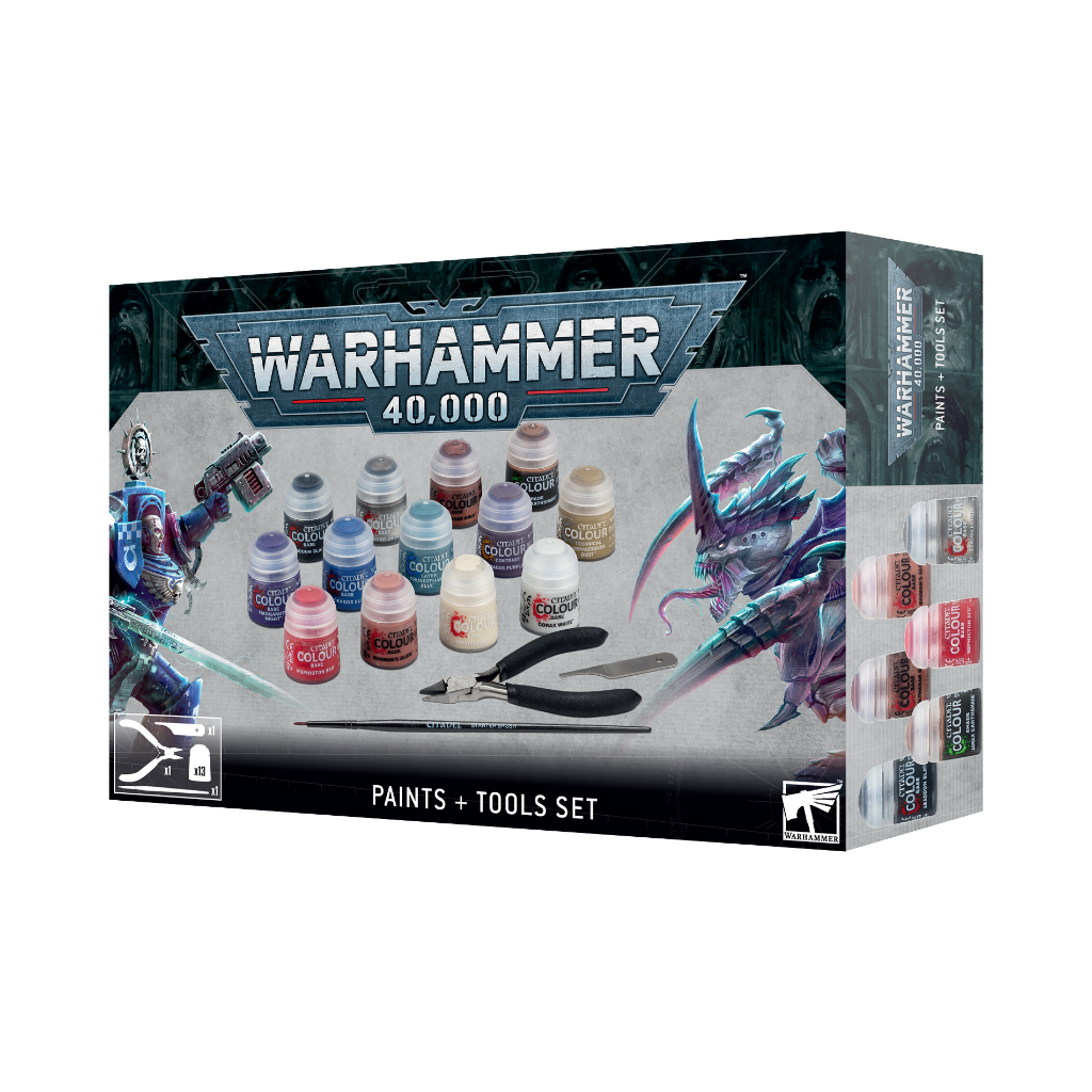 Warhammer 40K Paints and Tools Set / Space Marines / Tyranids / Start Painting / Warhammer 40000 60-12